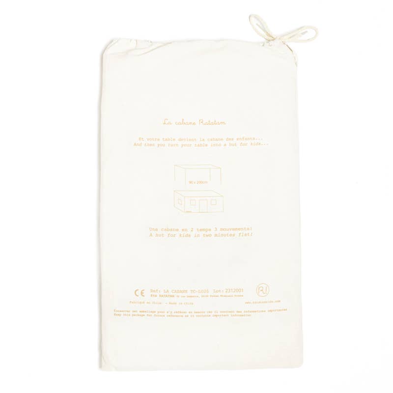 Cabin table hut 90x200 cm brown