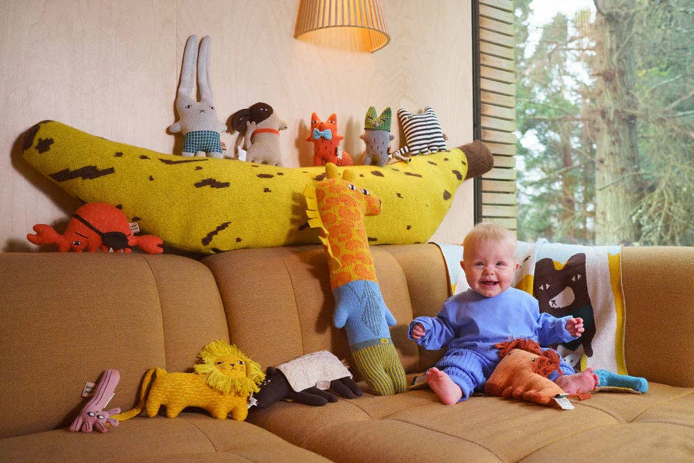 Cotton Baby Soft Toy by Donna Wilson - Stanley Dog Wee One