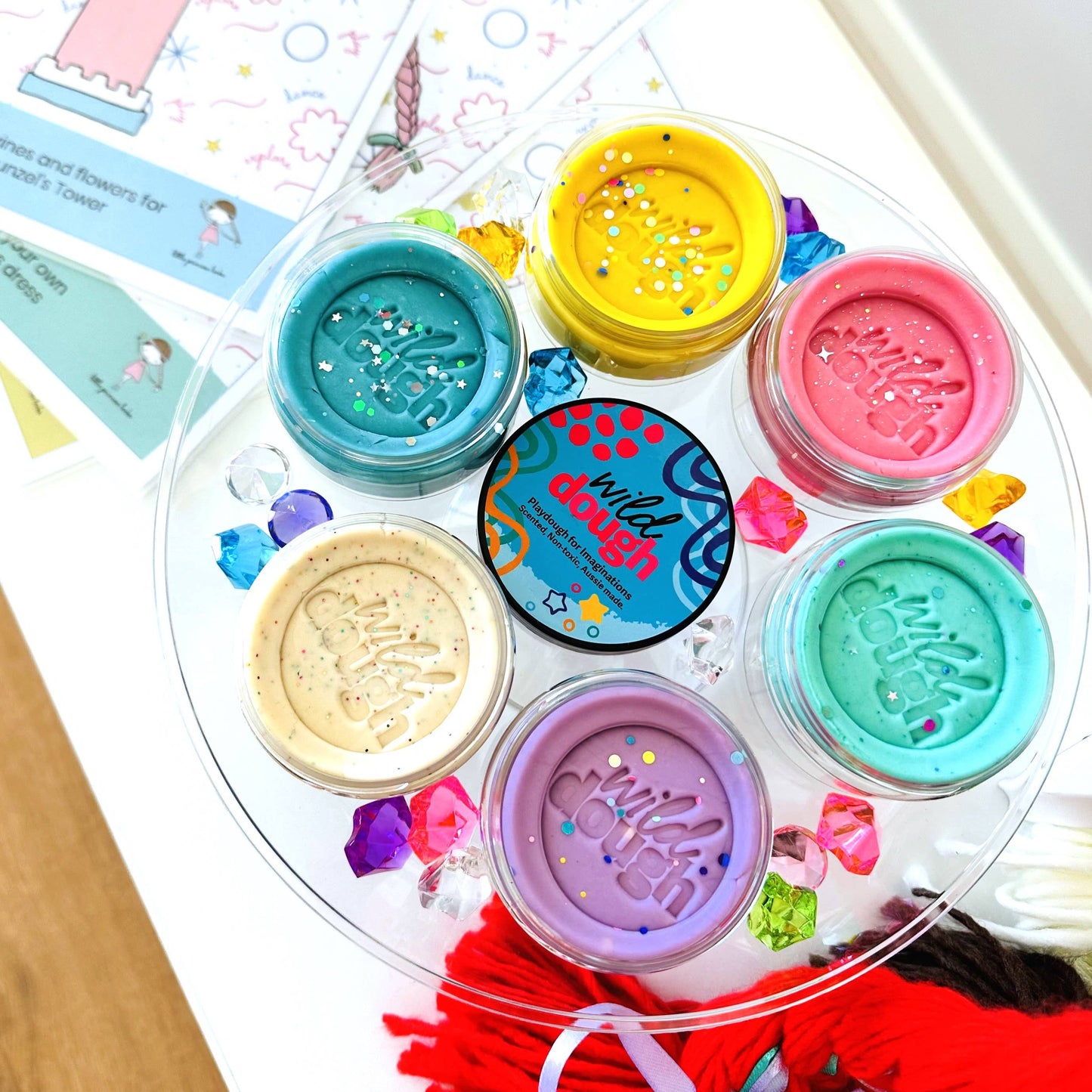 Mermaid Mint Playdough - Glitter (w/s)