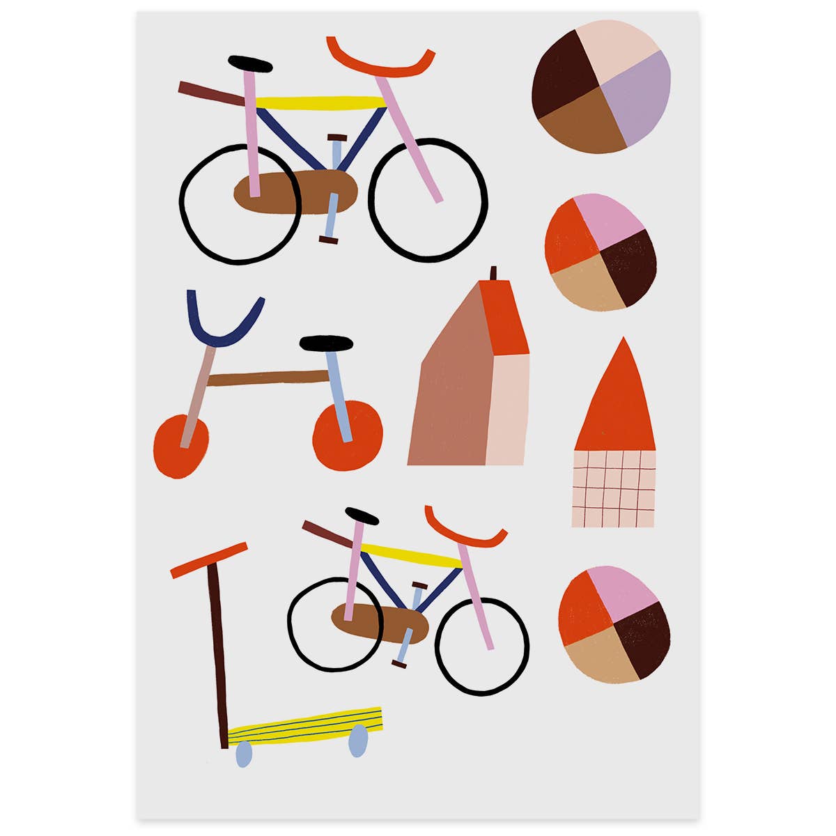 Ironing pictures - bicycle