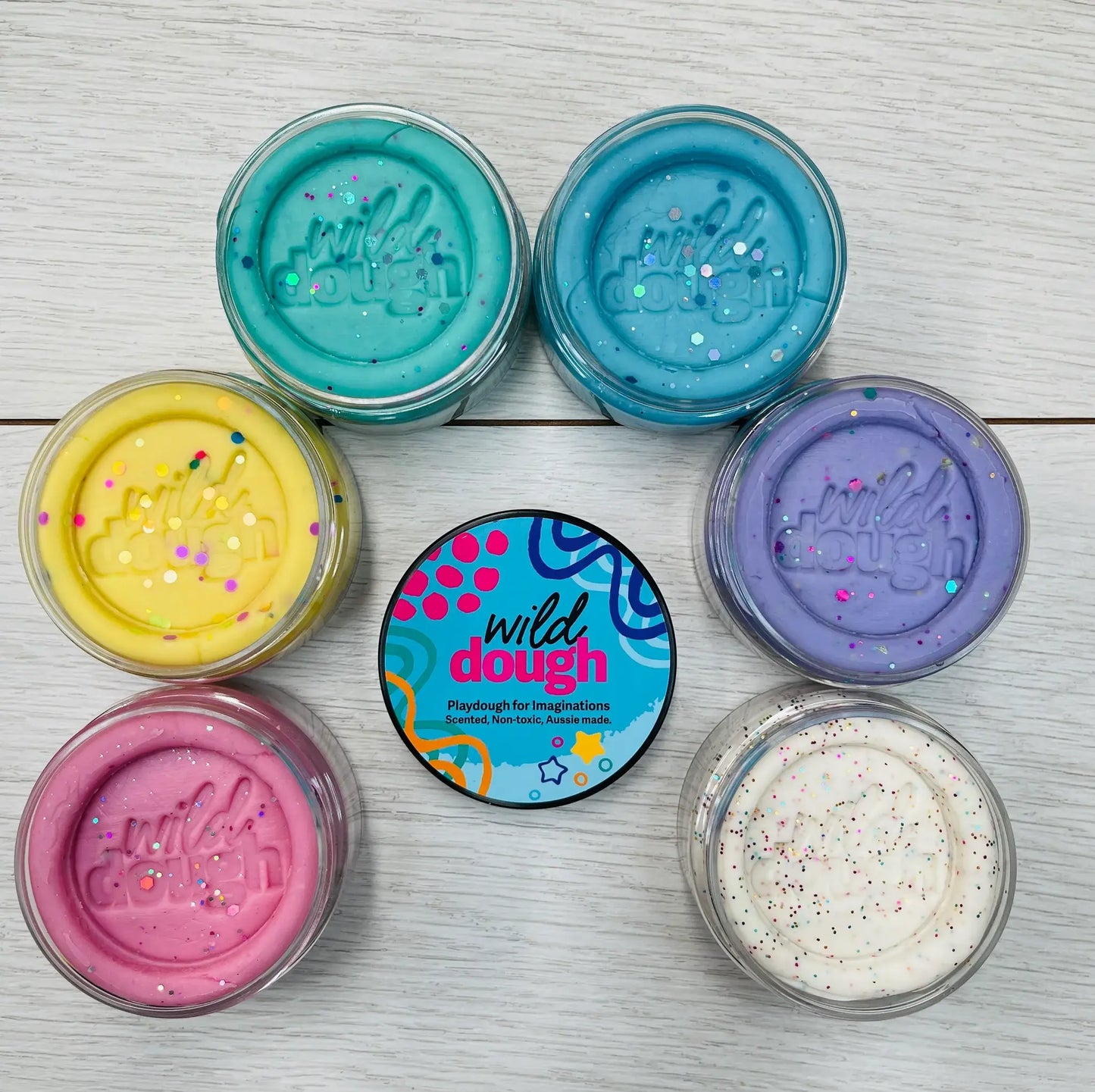 Party Purple Playdough - Glitter (w/s)