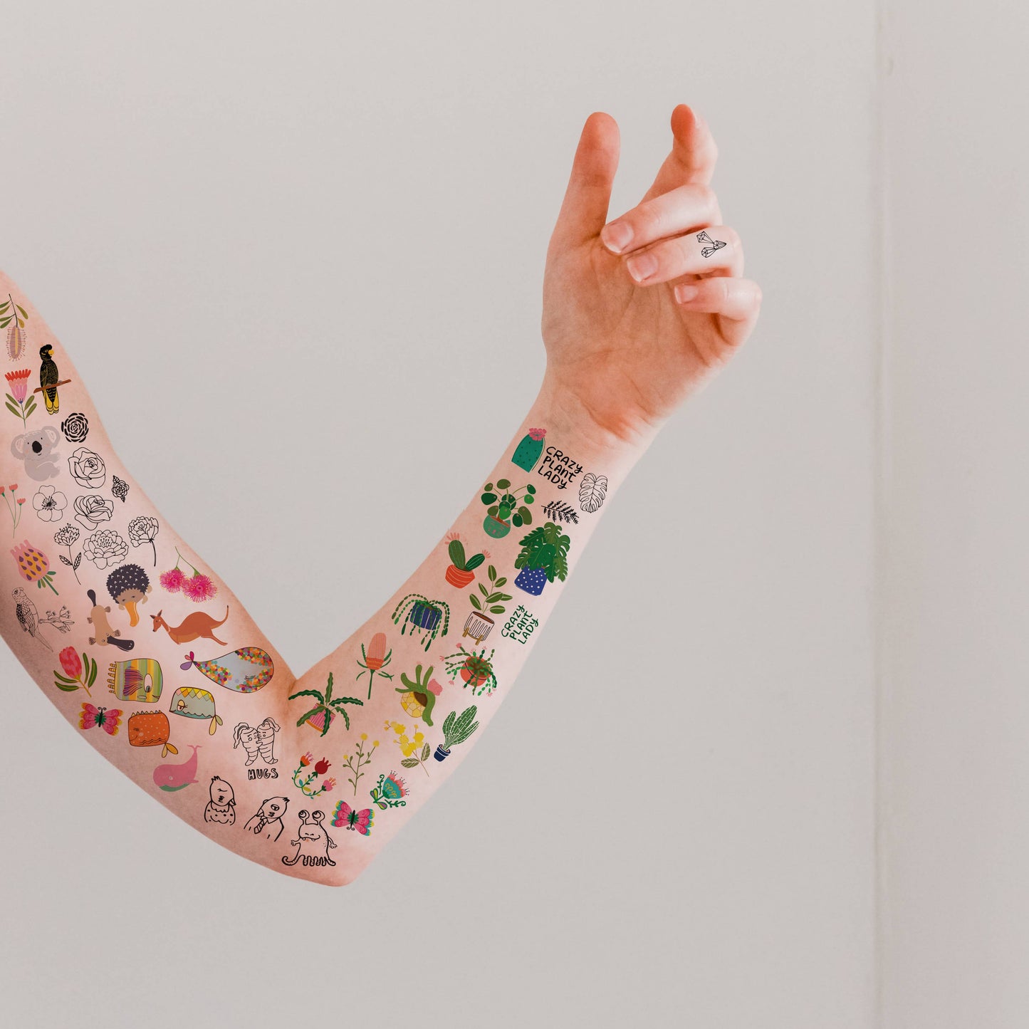 Australian Food Icons Temporary Tattoos