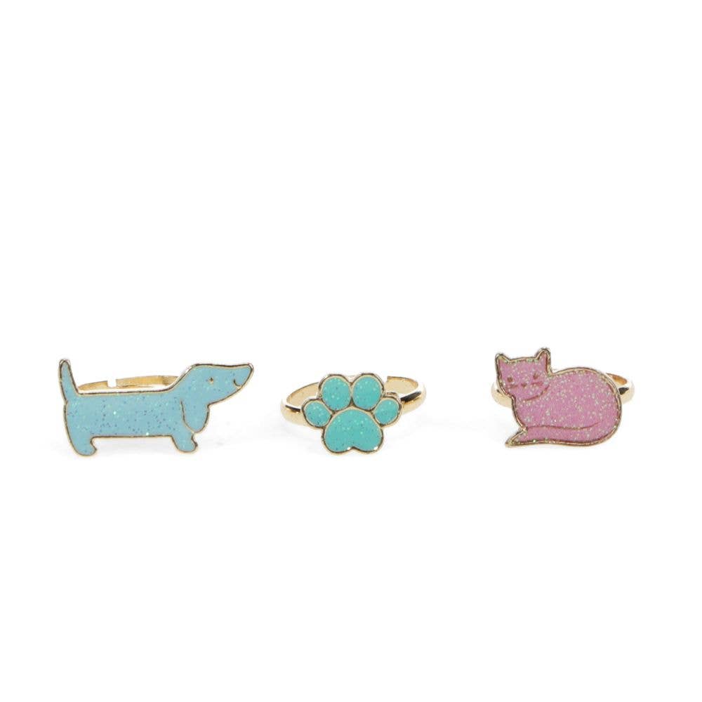 Rex London Glitter Rings/3 -Dog Cat