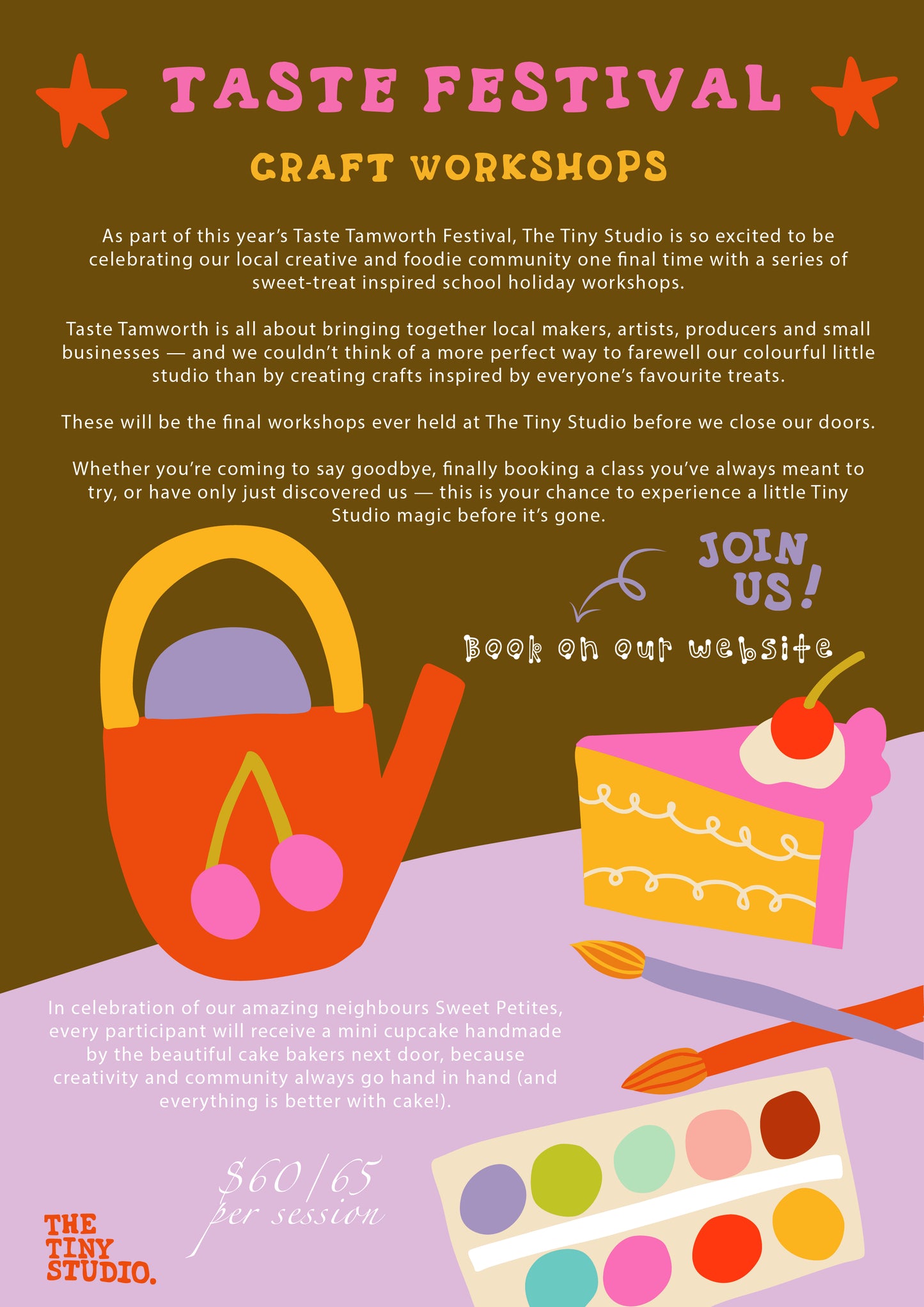 Tamworth Taste Festival - 3D Slice of Cake - Wednesday 15th April @ 11am -12pm