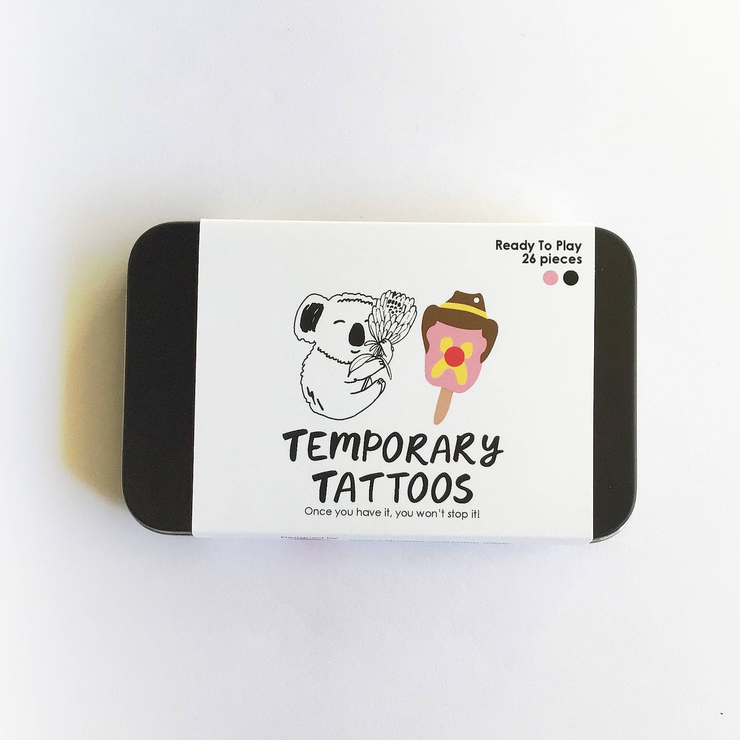 Australiana Animal n Food | Pre-cut Temp Tatts in Alum. Tin