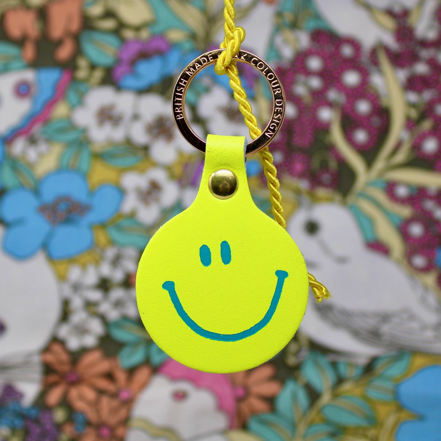 Feeling Lush Smilie Face Key Fob