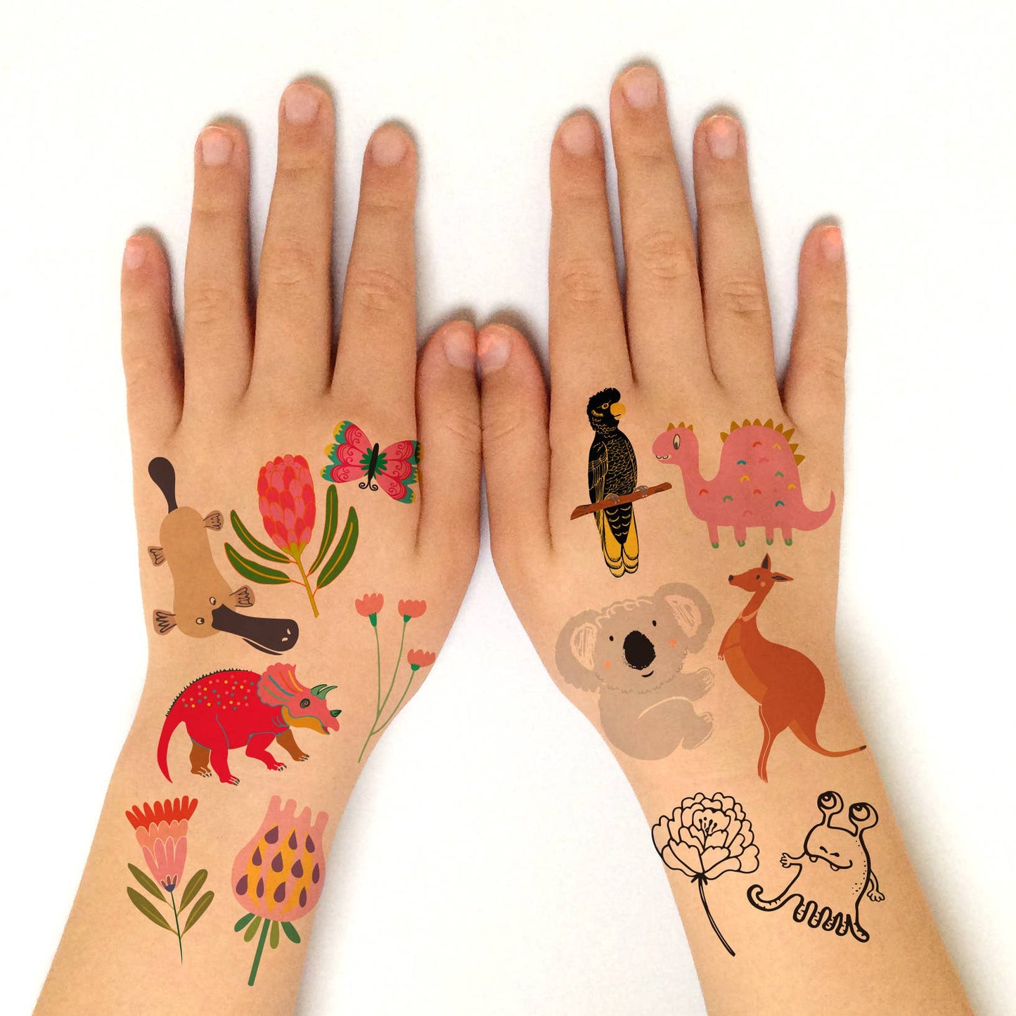 Australian Food Icons Temporary Tattoos