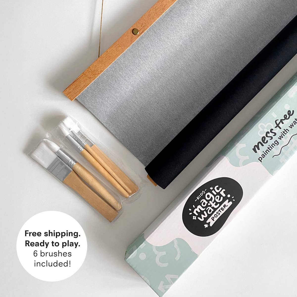 Kids Magic Water Poster. Reusable Mess-Free Painting w Water