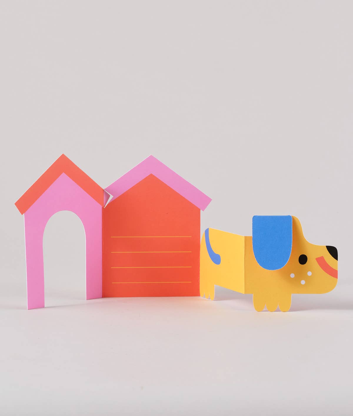 Dog In House Fold Out Kid's Birthday Card