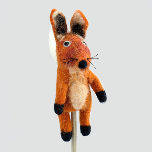 Fox felt puppet
