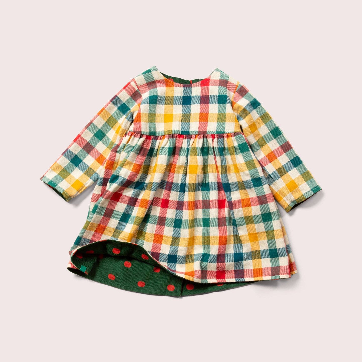 Apple Reversible Corduroy Pocket Dress