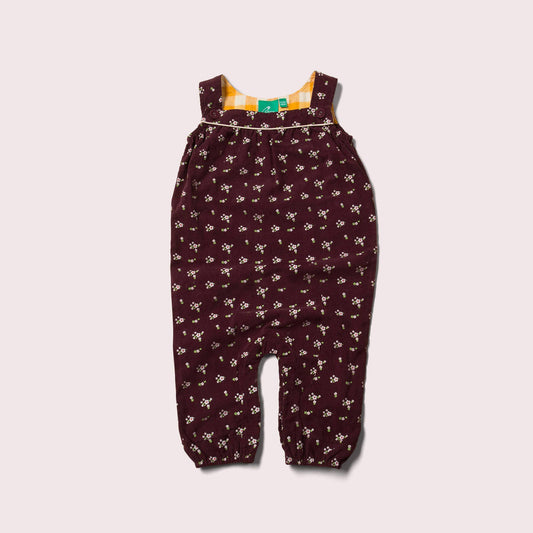 Plum Flowers Playdays Dungarees