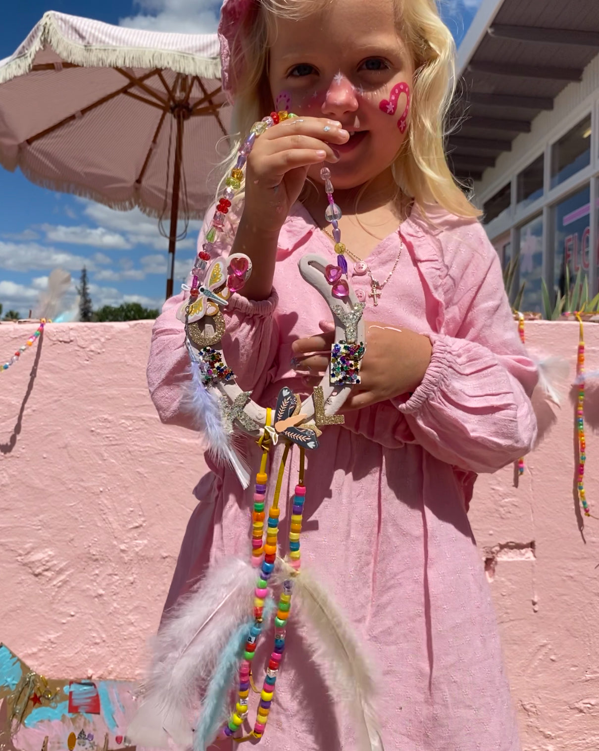 TCMF “Kasey Musgrave’s” Beaded Horse Shoe Wall Hanging 5+ - Wednesday 22nd January 11-12pm