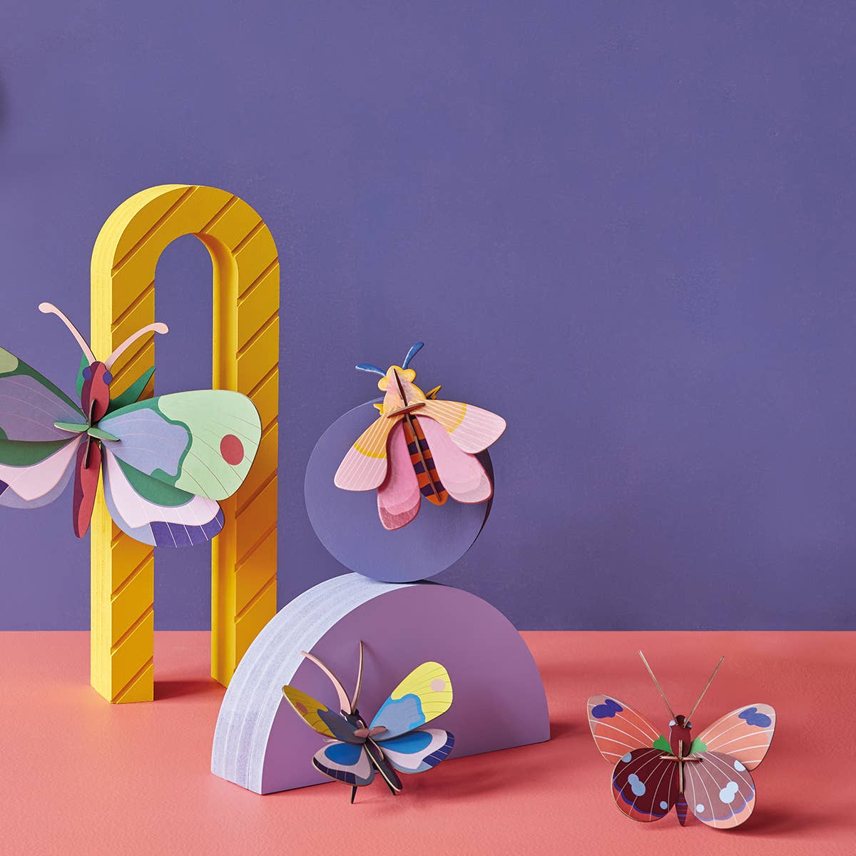 Studio Roof Wall Art ButterfliesPink Bee