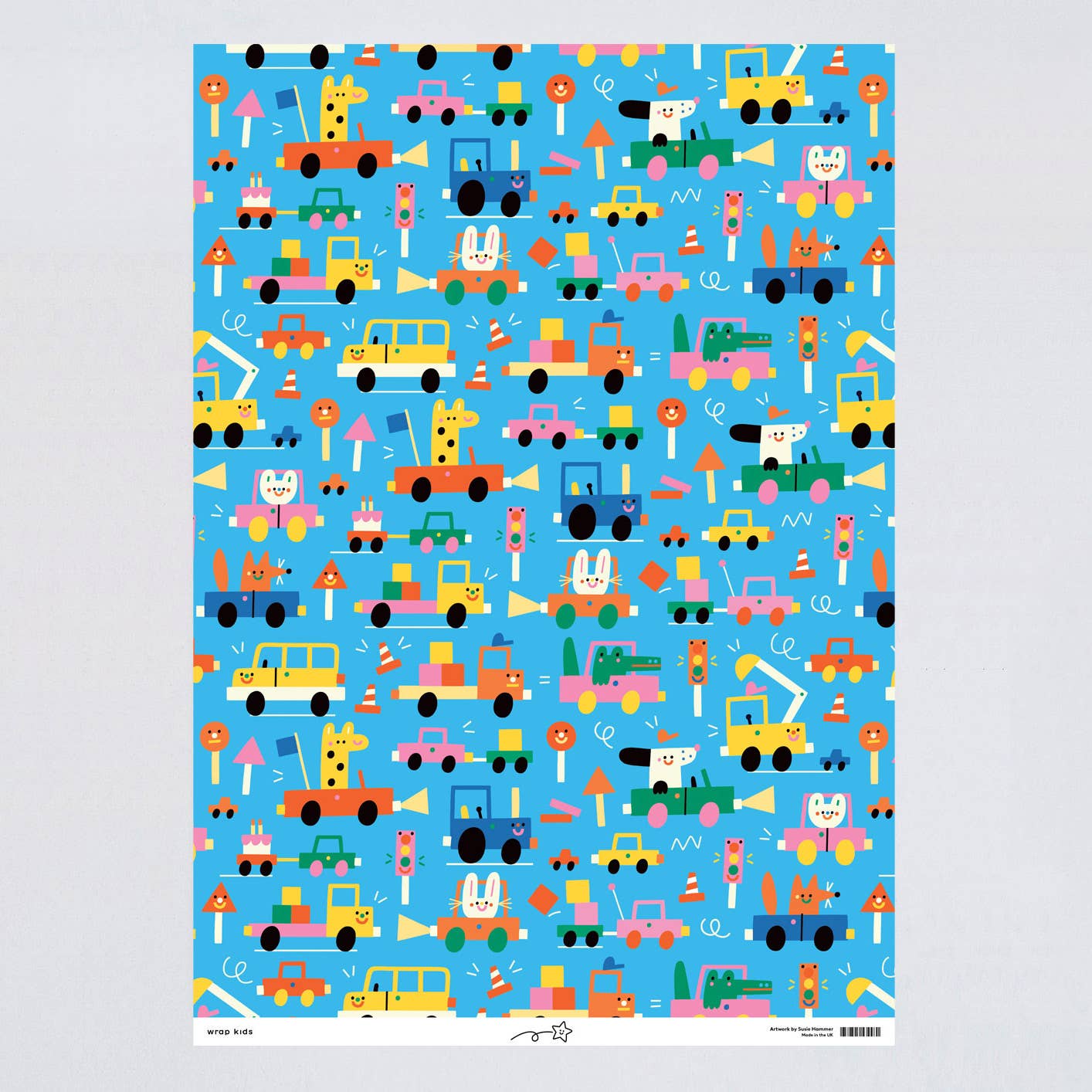 Beep Beep Kids Gift Wrap