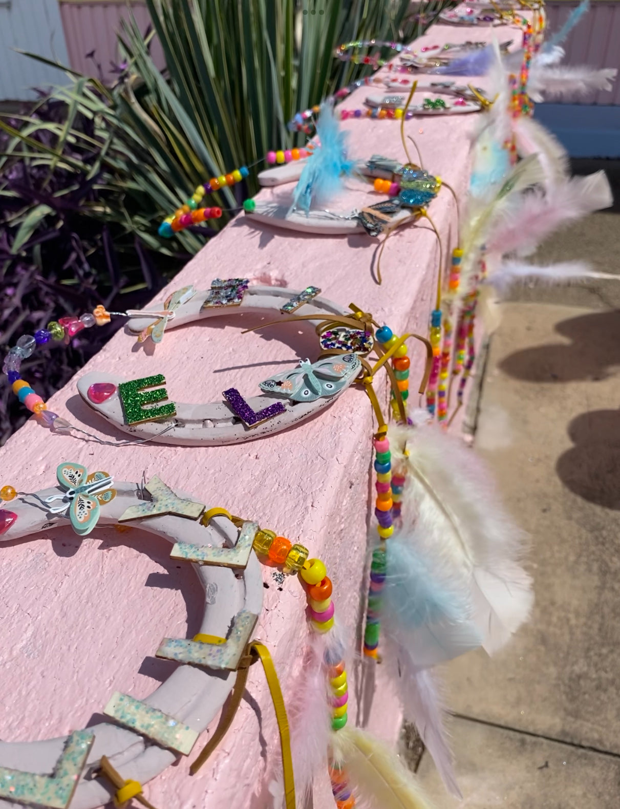 TCMF “Kasey Musgrave’s” Beaded Horse Shoe Wall Hanging 5+ Thursday 16th January 1-2pm