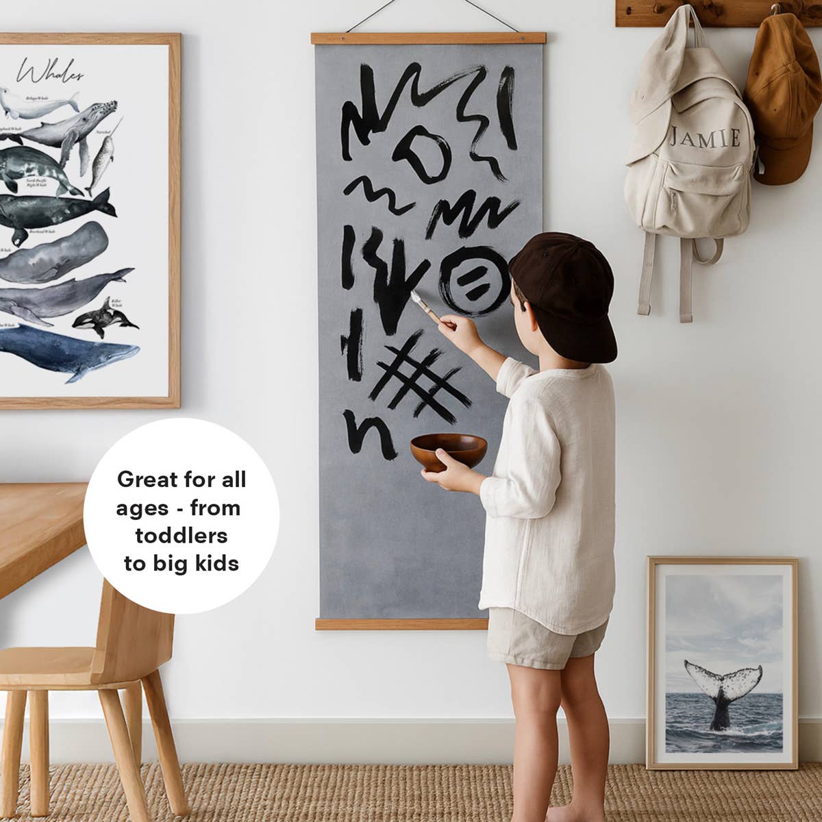 Kids Magic Water Poster. Reusable Mess-Free Painting w Water