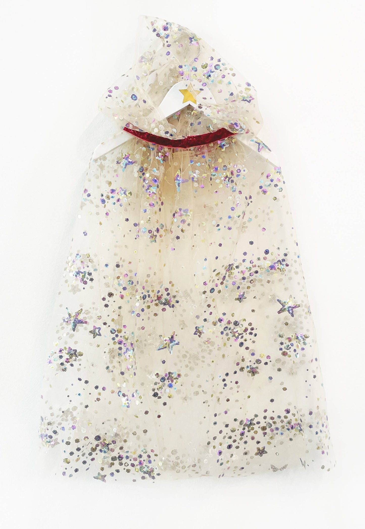 Multicolour sequin fairy cloak