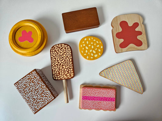 Australian food set of 8