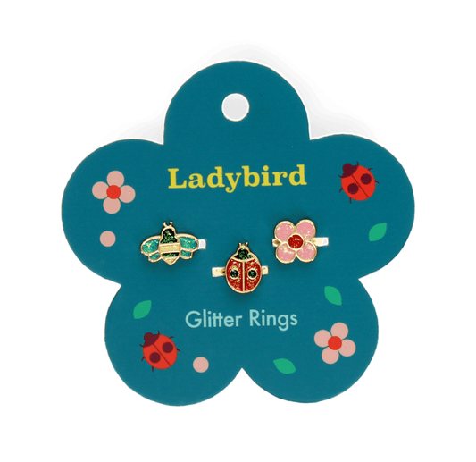 Rex London Glitter Rings/3 - Ladybird