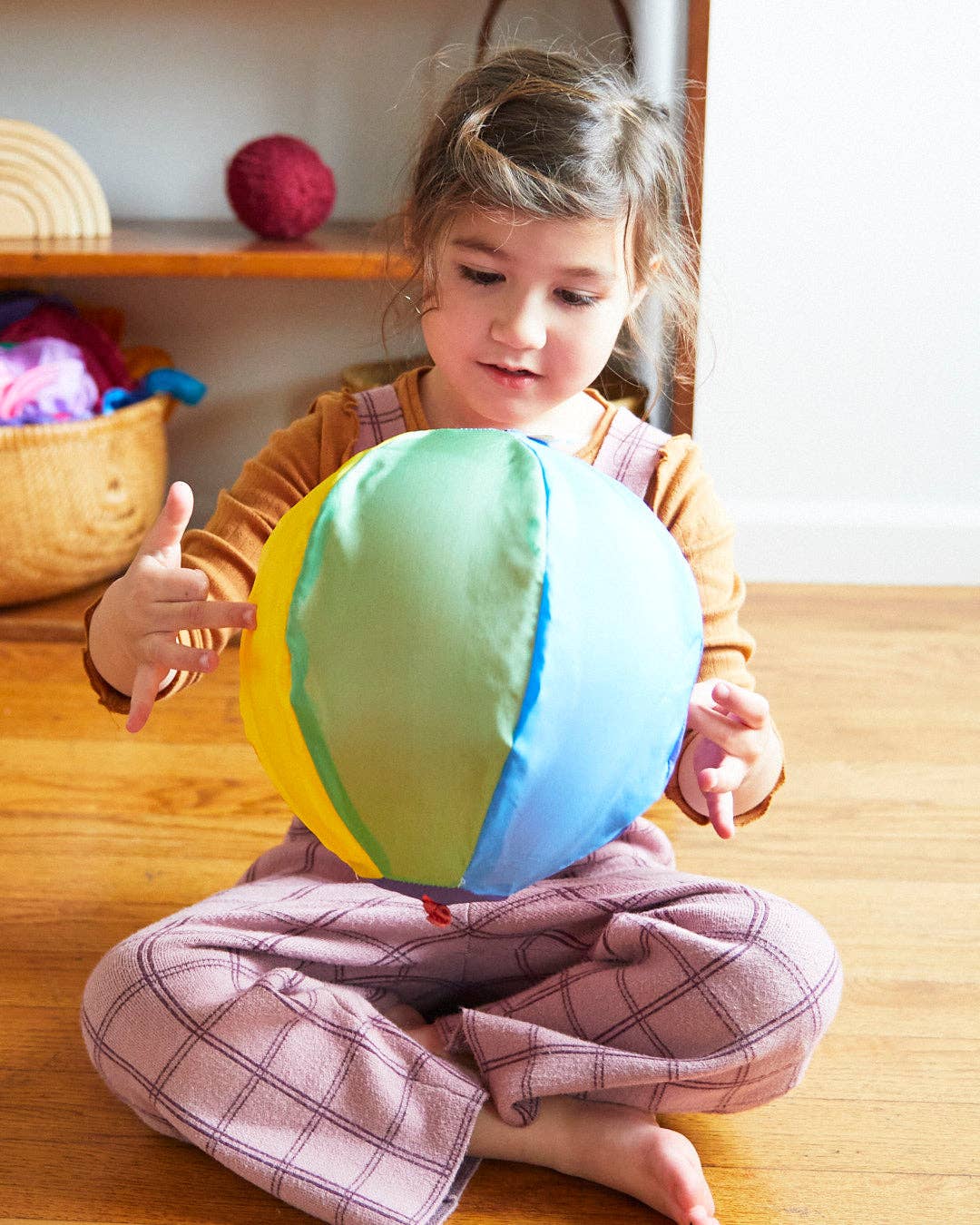 Rainbow Balloon Ball - 100% silk balloon cover