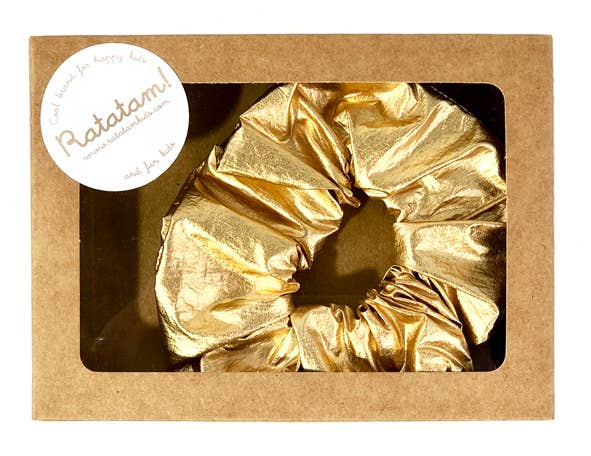 The elastic metallic scrunchie