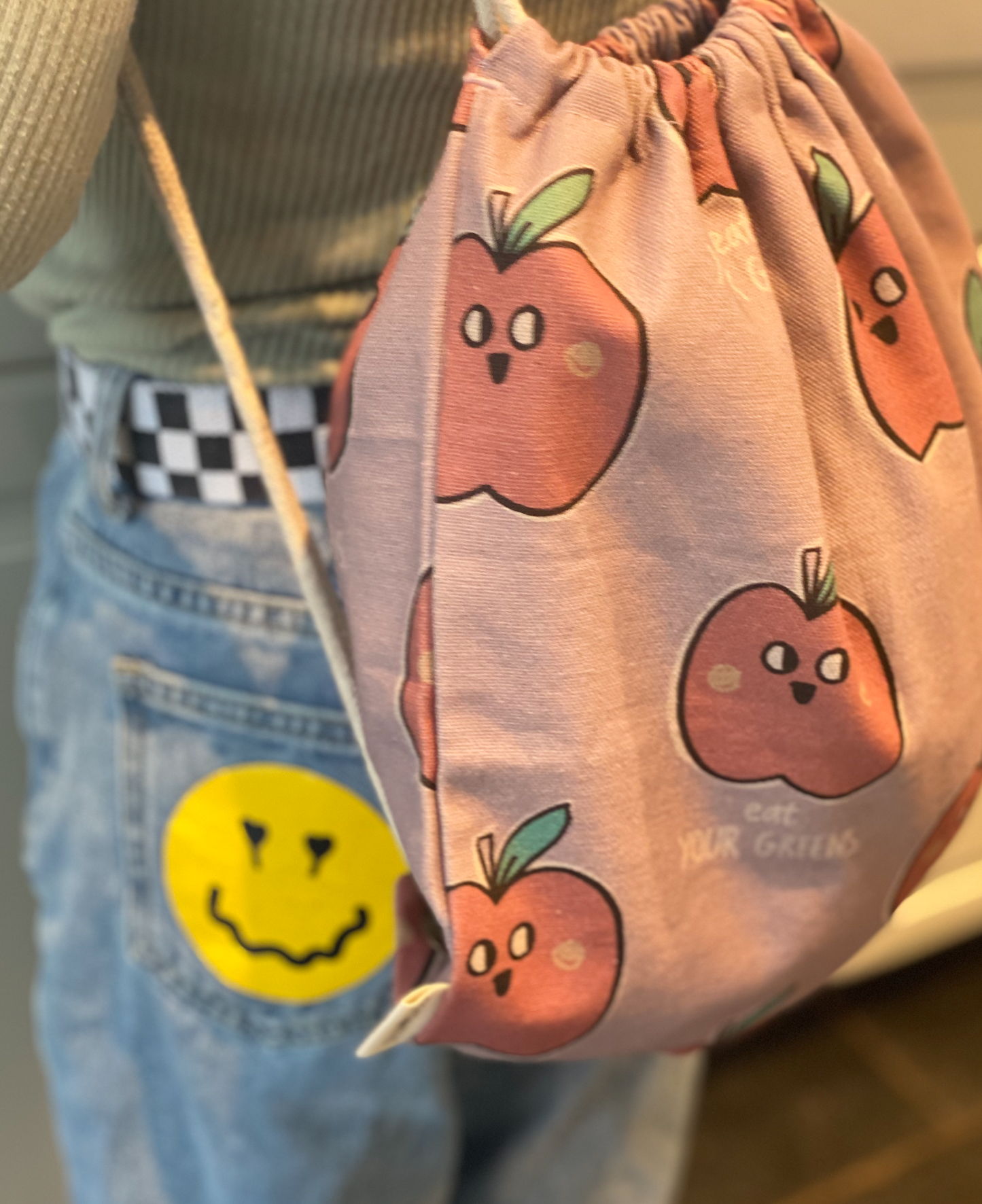 Apple gym bag