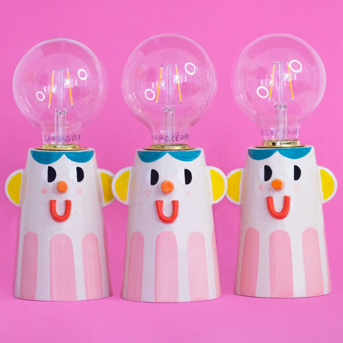 Pink / Best Friend Ceramic Lamp