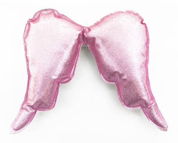 Pink angel wings with sequins elastic braces