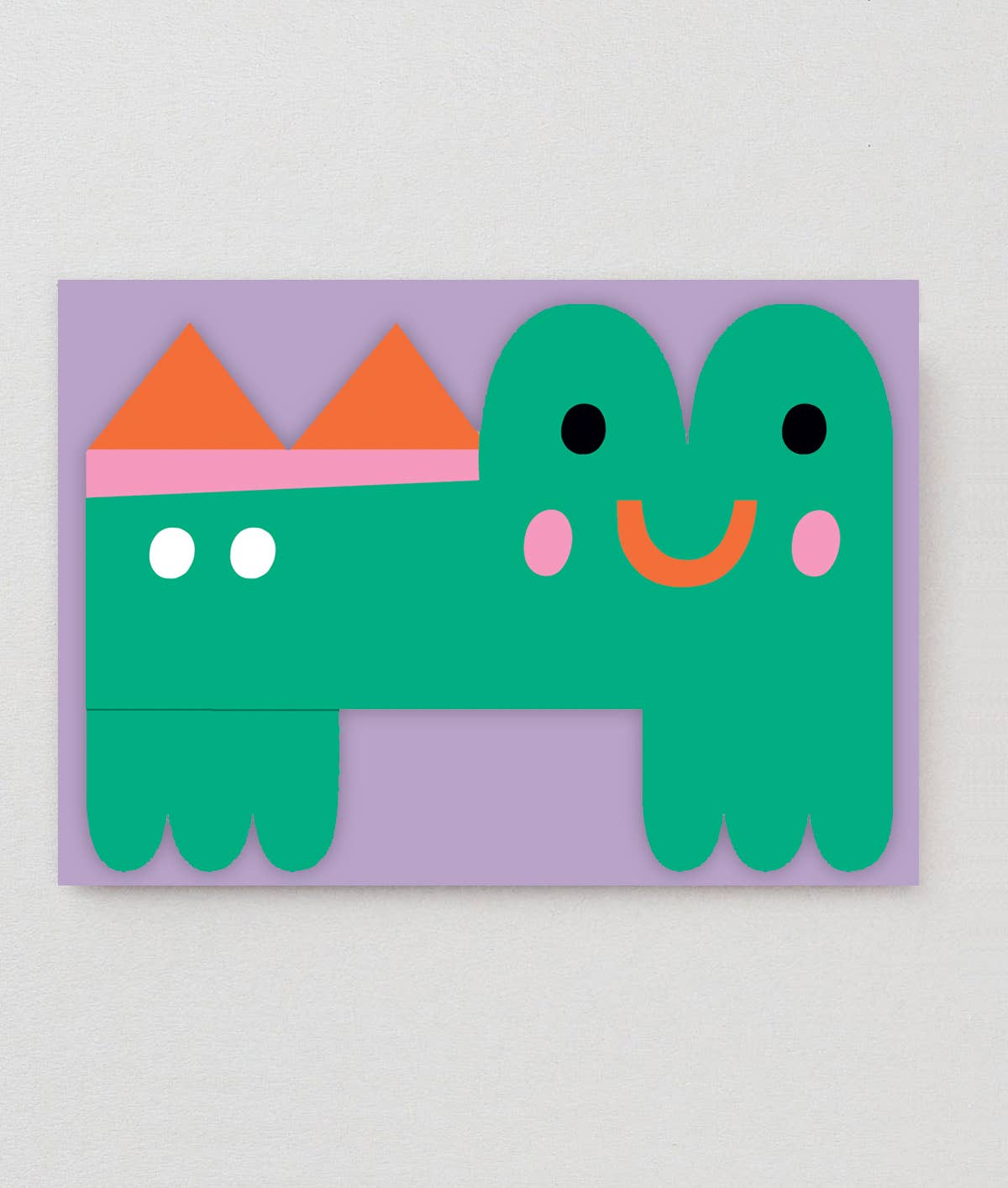 Croc Fold Out Kid's Birthday Card
