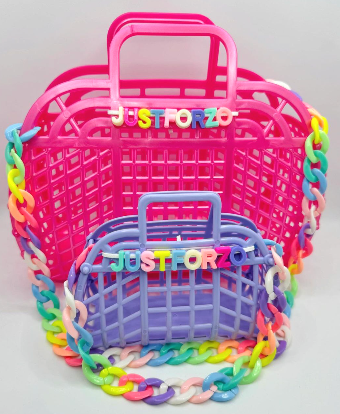 *MIX 10 * Mini Retro Jelly Baskets, Bags - 𝙈𝙖𝙙𝙚 𝙞𝙣 𝙐𝙎𝘼