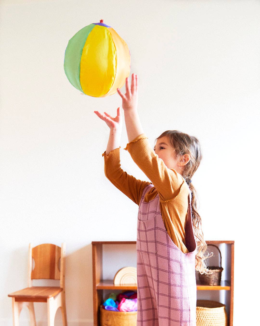 Rainbow Balloon Ball - 100% silk balloon cover