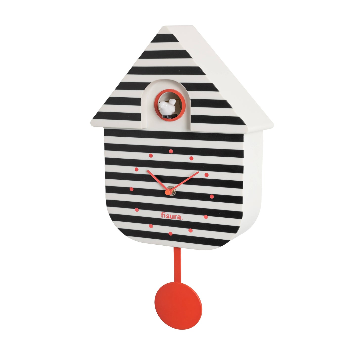 Cuckoo clock little house stripes