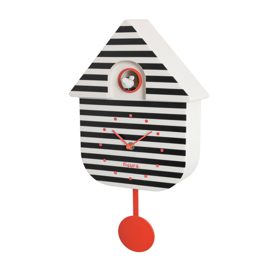 Cuckoo clock little house stripes