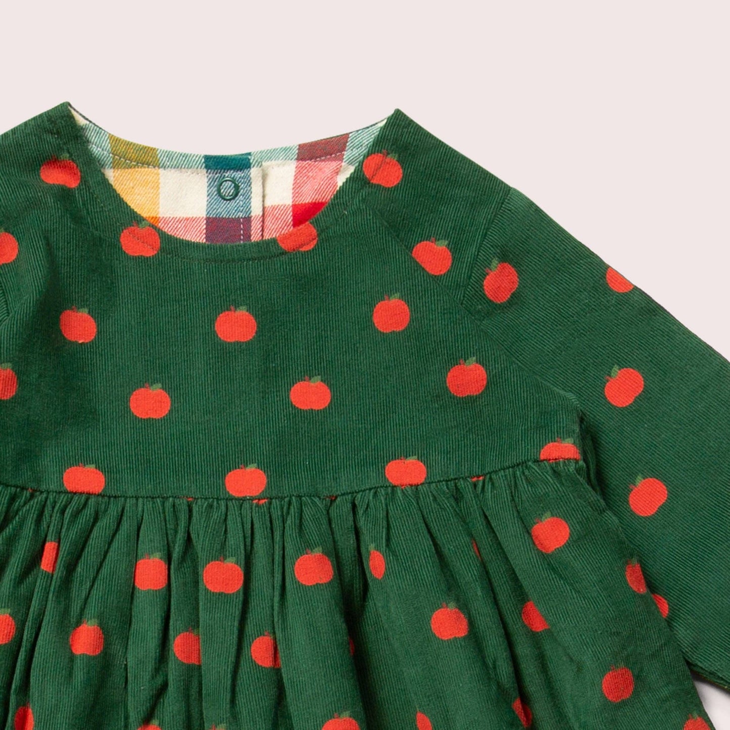 Apple Reversible Corduroy Pocket Dress